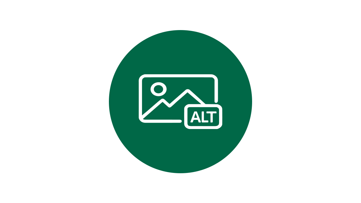 image icon with ALT written on top