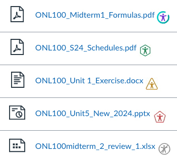 files with panorama icons - blue circle, green hexagon, yellow triangle, red pentagon, and a gray circle with a strikethrough